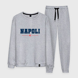 Костюм хлопковый мужской Napoli FC Classic, цвет: меланж
