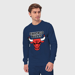 Костюм хлопковый мужской Chicago Bulls, цвет: тёмно-синий — фото 2