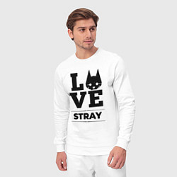 Костюм хлопковый мужской Stray Love Classic, цвет: белый — фото 2