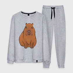 Мужской костюм Капибара сидит и радуется