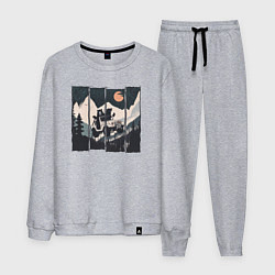 Мужской костюм Оранжевая луна и лесное ралли