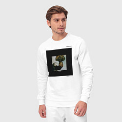 Костюм хлопковый мужской SV Thank U, Next W, цвет: белый — фото 2