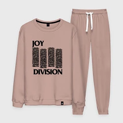 Костюм хлопковый мужской Joy Division - rock, цвет: пыльно-розовый