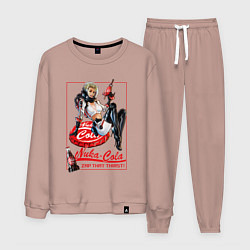 Костюм хлопковый мужской Nuka - cola girl, цвет: пыльно-розовый