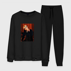 Костюм хлопковый мужской Bang Chan Stray Kids Circus, цвет: черный