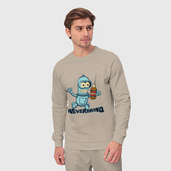 Костюм хлопковый мужской Little Bender, цвет: миндальный — фото 2