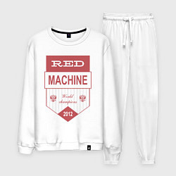 Костюм хлопковый мужской Red machine Russia, цвет: белый