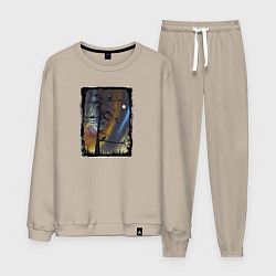 Мужской костюм Кошки на дереве и северное сияние