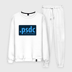 Костюм хлопковый мужской Adobe Cloud Technologies PSDC - Полный Пипец, цвет: белый