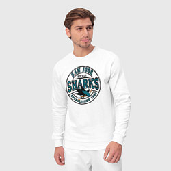 Костюм хлопковый мужской San Jose Sharks, цвет: белый — фото 2