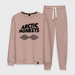 Костюм хлопковый мужской Arctic Monkeys, цвет: пыльно-розовый