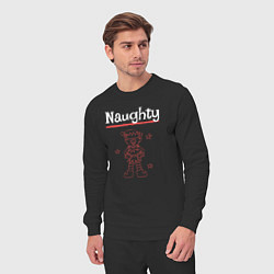 Костюм хлопковый мужской Naughty elf, цвет: черный — фото 2