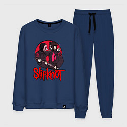 Костюм хлопковый мужской Slipknot rock, цвет: тёмно-синий