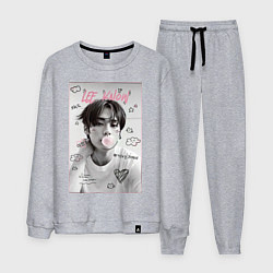 Костюм хлопковый мужской Lee Know Stray Kids, цвет: меланж