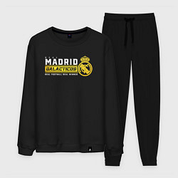 Костюм хлопковый мужской Real Madrid galacticos, цвет: черный