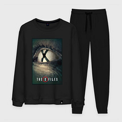Костюм хлопковый мужской X - Files poster, цвет: черный