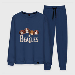 Костюм хлопковый мужской The Beagles, цвет: тёмно-синий