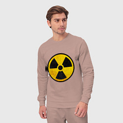 Костюм хлопковый мужской Atomic Nuclear, цвет: пыльно-розовый — фото 2