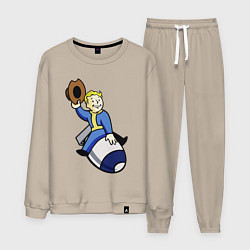 Мужской костюм Vault boy - bomb rider