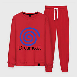 Костюм хлопковый мужской Sega dreamcast, цвет: красный