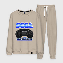 Костюм хлопковый мужской Sega genesis joystick, цвет: миндальный