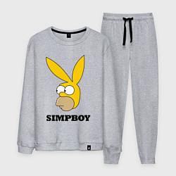 Костюм хлопковый мужской Simpboy - rabbit Homer, цвет: меланж