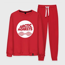 Костюм хлопковый мужской Arctic Monkeys rock, цвет: красный