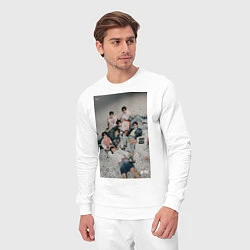 Костюм хлопковый мужской Stray Kids Maxident, цвет: белый — фото 2