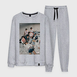 Костюм хлопковый мужской Stray Kids Maxident, цвет: меланж