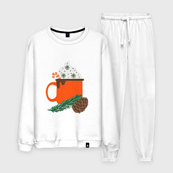 Мужской костюм Новогодняя кружка с какао