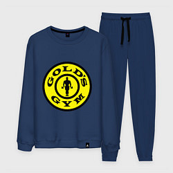 Костюм хлопковый мужской Golds GYM, цвет: тёмно-синий