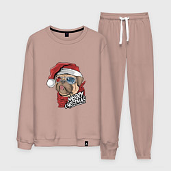 Мужской костюм Pug merry christmas