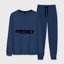Костюм хлопковый мужской DayZ: Im friendly, цвет: тёмно-синий