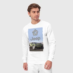 Костюм хлопковый мужской Chrysler Jeep - concept, цвет: белый — фото 2