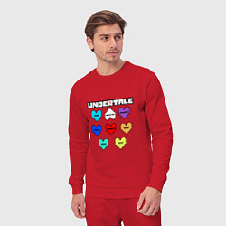 Костюм хлопковый мужской Undertale - души 8 людей, цвет: красный — фото 2