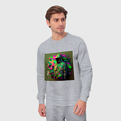 Костюм хлопковый мужской Комуфляж воина, цвет: меланж — фото 2