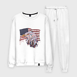 Костюм хлопковый мужской American eagle, цвет: белый