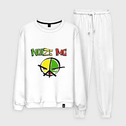 Костюм хлопковый мужской Noize MC rap, цвет: белый