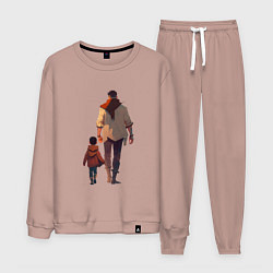 Мужской костюм Отец вместе с сыном