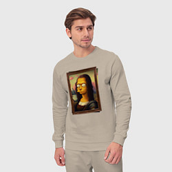 Костюм хлопковый мужской Mona Simpson, цвет: миндальный — фото 2