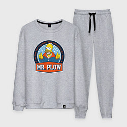Костюм хлопковый мужской Mr Plow, цвет: меланж
