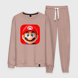 Мужской костюм Марио лого