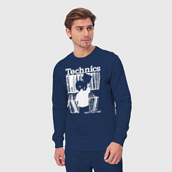 Костюм хлопковый мужской Tichnics music, цвет: тёмно-синий — фото 2