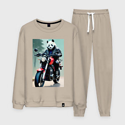 Мужской костюм Panda - cool biker