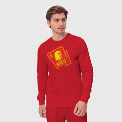 Костюм хлопковый мужской Ленин КПСС, цвет: красный — фото 2