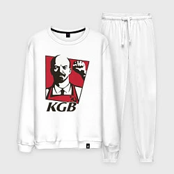 Костюм хлопковый мужской KGB Lenin, цвет: белый