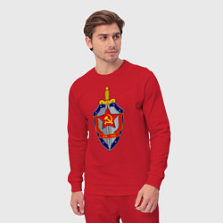 Костюм хлопковый мужской ВЧК КГБ, цвет: красный — фото 2