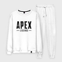 Костюм хлопковый мужской Apex Legends логотип, цвет: белый