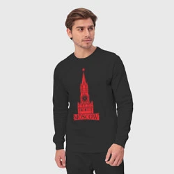 Костюм хлопковый мужской Kremlin Moscow, цвет: черный — фото 2