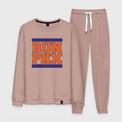 Костюм хлопковый мужской Run Phoenix Suns, цвет: пыльно-розовый